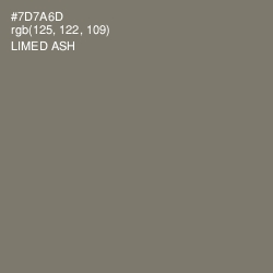 #7D7A6D - Limed Ash Color Image
